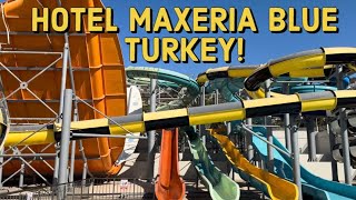 MAXERIA BLUE DIDYMA HOTEL TURKEY 2024 POV OF SLIDES and FULL tour of hotel [upl. by Burnight]