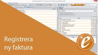 Så här registrerar du en ny faktura i BL eFakturering [upl. by Nosmas]
