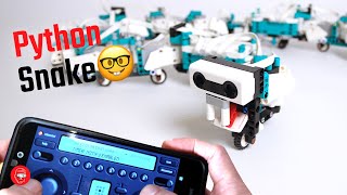 Python programmed Robot Snake with LEGO MINDSTORMS Robot Inventor [upl. by Eixirt]