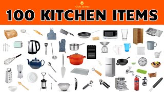 English Vocabulary  100 KITCHEN ITEMS [upl. by Adnav263]