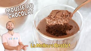 MOUSSE au CHOCOLAT  Recette Facile et Rapide [upl. by Yniffit]