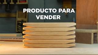 CÓMO HACER PLATOS DE MADERA O TABLAS PARA PICAR [upl. by Enaols462]