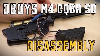 DBoys M4 CQBR SD Airsoft AEG Disassembly Guide [upl. by Mira272]