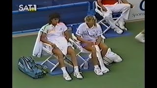 Steffi GrafGaby Sabatini vs Gigi FernandezRobin White US Open 1989 QF [upl. by Giamo]