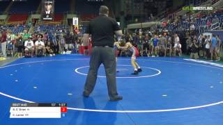 Cadet GR 88 QuarterFinals  Brandon OBrien IA vs Chance Lamer OR [upl. by Miun484]