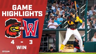 Red Wings vs Red Sox Game Highlights 7132024 [upl. by Hadihahs]