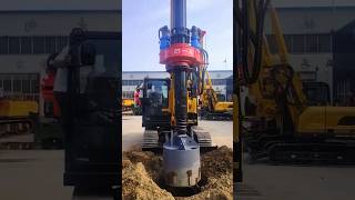 Rotatory drilling rig hydraulic rotatory piling process Smart machinery and technology [upl. by Ergener]