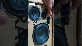 DIY Bluetooth speaker from cardboardbass subwoofer blutoothspeaker diy shortvideo shorts fyp [upl. by Nika]