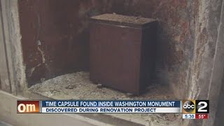 Time capsule found inside Washington Monument [upl. by Atorod699]