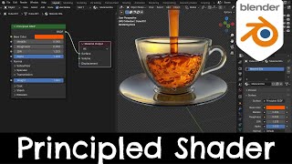 Principled BSDF Shader  Blender 41 Tutorial [upl. by Hurley]