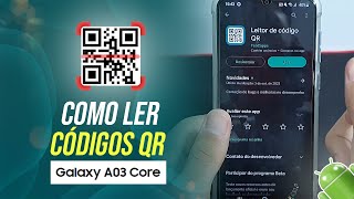 Como ler códigos QR no seu Samsung A03 Core  passo a passo [upl. by Ruella]