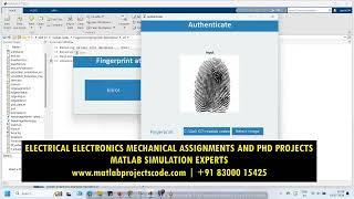 Fingerprint recognition and attendence system in matlab image processing [upl. by Talya]