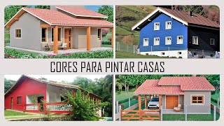 30 IDEIAS de CORES para PINTAR CASAS de CAMPO [upl. by Lac]