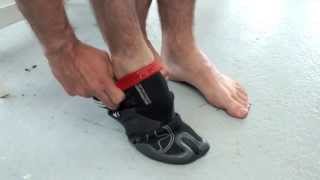 How to Put wetsuit booties on easily and take them off [upl. by Ellie]