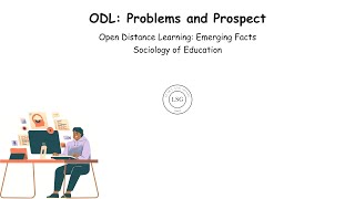 ODL  Problems and Prospects  Sociology of Education sociology success [upl. by Ainekahs]