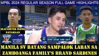 2024 MPBL REGULAR SEASON  Zamboanga vs Manila Full Game Highlights  September 28 2024 [upl. by Cissie]