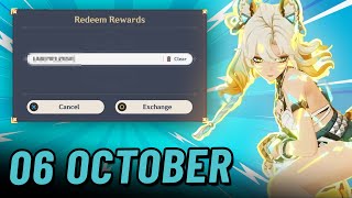 06 October New Redeem Code Genshin Impact  How to Redeem Code Genshin Impact 50 [upl. by Percy556]