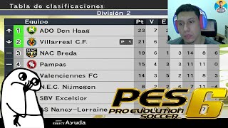 PERDEMOS A PRIMEIRA COLOCAÇÃO FALTANDO POUCAS RODADAS MASTER LIGA COM O VILLAREAL NO PES 6  EP4 [upl. by Naujid428]