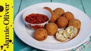 Classic Arancini Di Riso Risotto Rice Balls  Gennaro Contaldo [upl. by Lemhar]