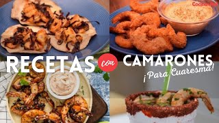 6 recetas con camarones ¡Fáciles deliciosas y rendidoras  Recetas para Cuaresma  Cocina Vital [upl. by Anawit700]