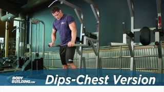 Dips Chest Version  Chest Exercise  Bodybuildingcom [upl. by Euqinimod975]