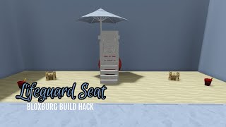 Lifeguard Seat Bloxburg Build Hack  Welcome To Bloxburg [upl. by Magna]