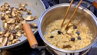 How to Cook Perfect MUSHROOM RISOTTO with Blueberries and Porcini [upl. by Alinoel]