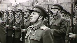 Díszszemle 1950  RÁKOSI ERA Hungarian Peoples Republic 4th april parade [upl. by Locke980]