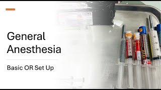 Basic Anesthesia OR Setup [upl. by Derek]