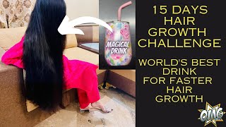 15 days hair growth challenge  magical drink for faster hair growth ​⁠​⁠Zonnilifestyle [upl. by Kenlay]