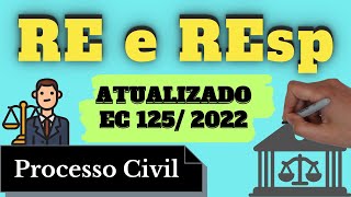 RE e REsp  Atualizado pela EC 125 de 2022 Processo Civil Resumo Completo [upl. by Seward520]