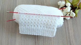 İki Şiş Yapımı Kolay Örgü Modeli✔️Easy And Beautiful Knitting Patterns knitting pattern keşfet [upl. by Ttocserp515]