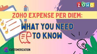 Zoho Expense Per Diem What You Need to Know [upl. by Gerc809]