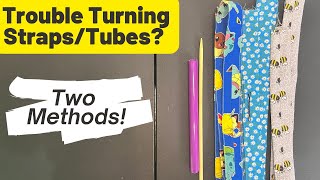 Why Turning StrapsFabric Tubes Inside Out is Easy  Sewing Tutorial 2 [upl. by Yhtomit66]