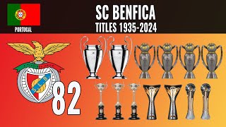 All SC Benfica Titles 🏆 1935  2024 [upl. by Horatius]