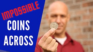 Coins Across Magic Trick For Beginners  3 Coin Trick Tutorial  How To Do Coin Magic [upl. by Leola812]