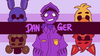 Danger Animation MEMEFNAFPurple guy [upl. by Ecnatsnok]