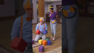 Clean Up Fun Blippi and Meekah Collect Colorful Blocks BodyConfidence Shorts Blippi Dove [upl. by Nolyak739]