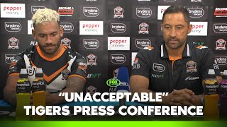 Benji reign starts with quotunacceptablequot showing  Tigers press conference  Fox League [upl. by Toogood]