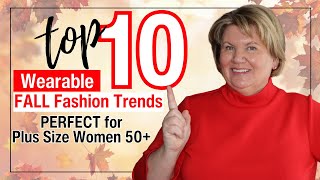 Top 10 Wearable FALL Fashion Trends PERFECT for Plus Size Women 50 🍂✅ [upl. by Attirehs]