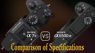 Sony A7R III vs Sony A6500 A Comparison of Specifications [upl. by Aerdno]