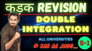 DOUBLE INTEGRATION  ONE SHOT REVISION  S1  FIRST YEAR ENGINEERING  SAURABH DAHIVADKAR [upl. by Nylhtac]