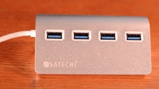 Satechi USB 30 Aluminum Hub Review [upl. by Emmerich354]