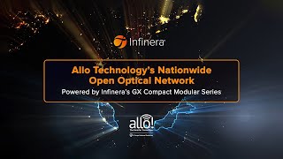 Allo Technologys Nationwide Open Optical Network Leverages Infineras GX Series [upl. by Towill]