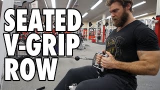 How to Perform SEATED V GRIP ROWS  Exercise Tutorial [upl. by Fidelity]