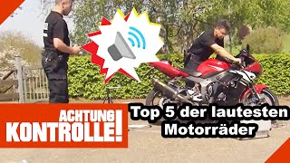 Auf KRAWALL gebürstet Die Top 5 der lautesten Motorräder  Kabel Eins  Achtung Kontrolle [upl. by Hayifas]