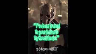 General Grievous vs Obi Wan Kenobi starwars capcut [upl. by Tinya233]