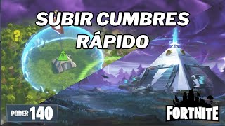 Como subir a CUMBRES LEÑOSAS de forma RÁPIDA  Craftear 130 y 144 Fortnite Salvar el Mundo [upl. by Else]