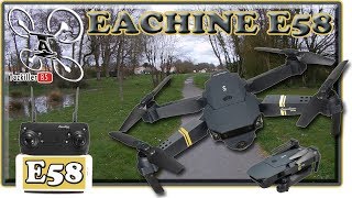 Eachine E58 Drone Wifi Pliable Review Test Démo  Tirage final 2 gagnants [upl. by Artined671]