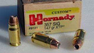 357 SIG Hornady XTP 147 gr AMMO TEST [upl. by Avrom264]